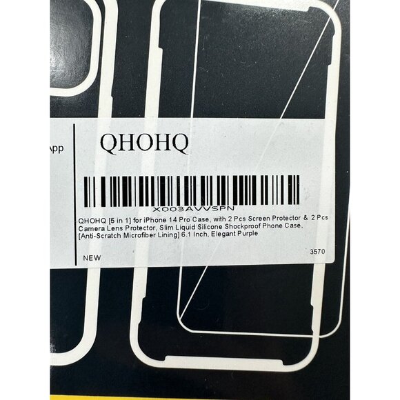 iPhone 14 Pro Shockproof Case 2 Screen Protectors 2 Camera Lens Protectors New - Picture 3 of 3